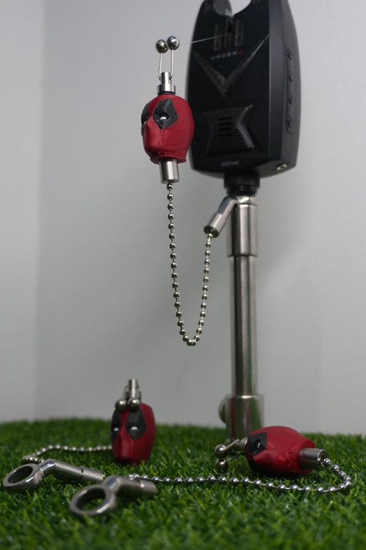 Custom Deadpool Carp Fishing Bobbins Stainless Steel Bite Indicators