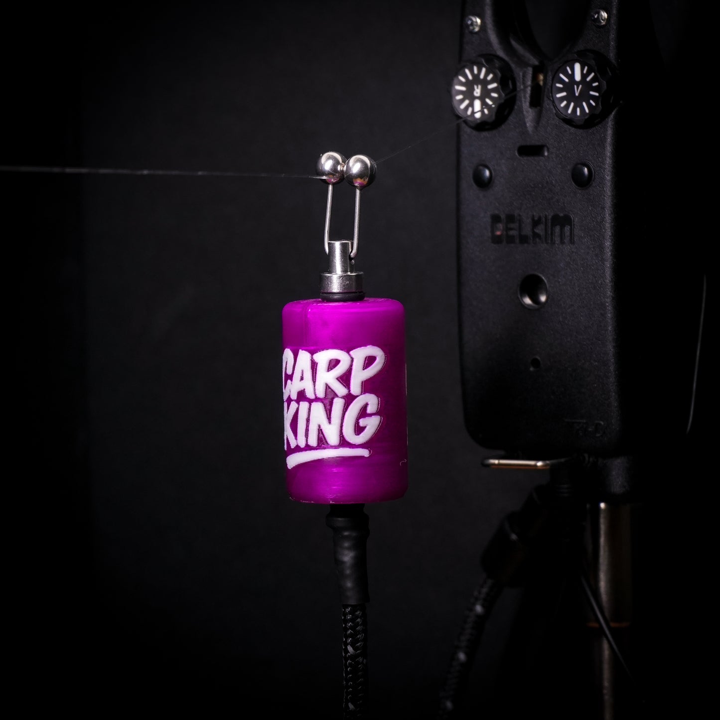 LED Powered Purple Carp King Custom Carp Fishing Bobbins