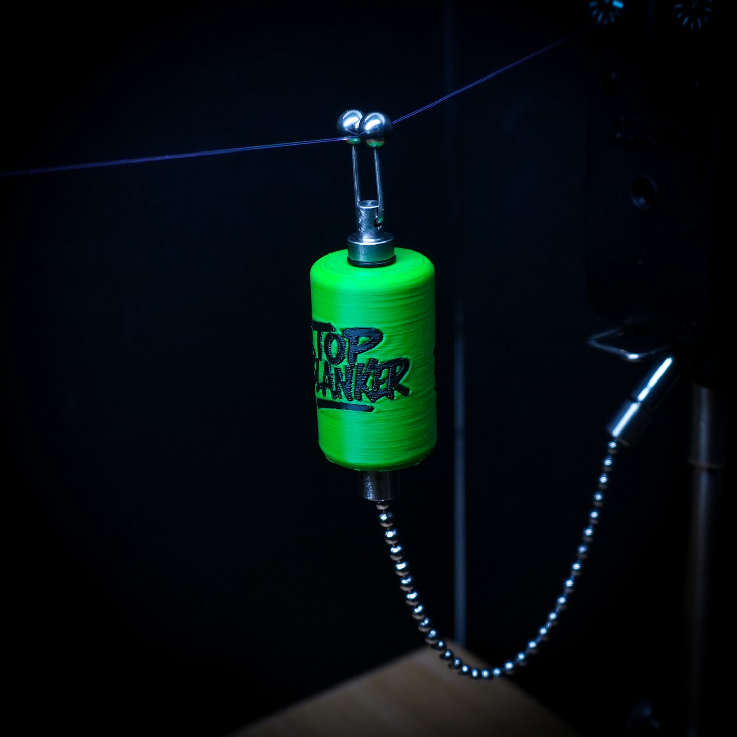 Custom Green Top Blanker Carp Fishing Bobbin
