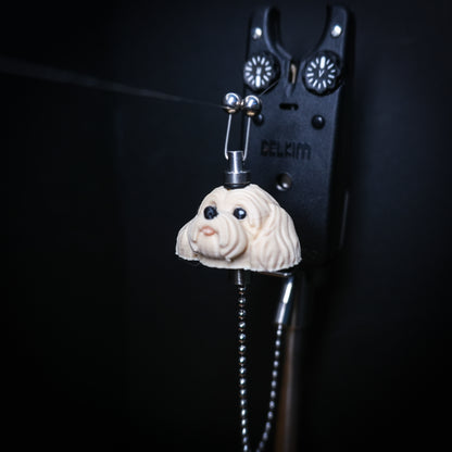 Maltipoo Dog Carp Fishing Bobbins Metal Clips Bite Indicators