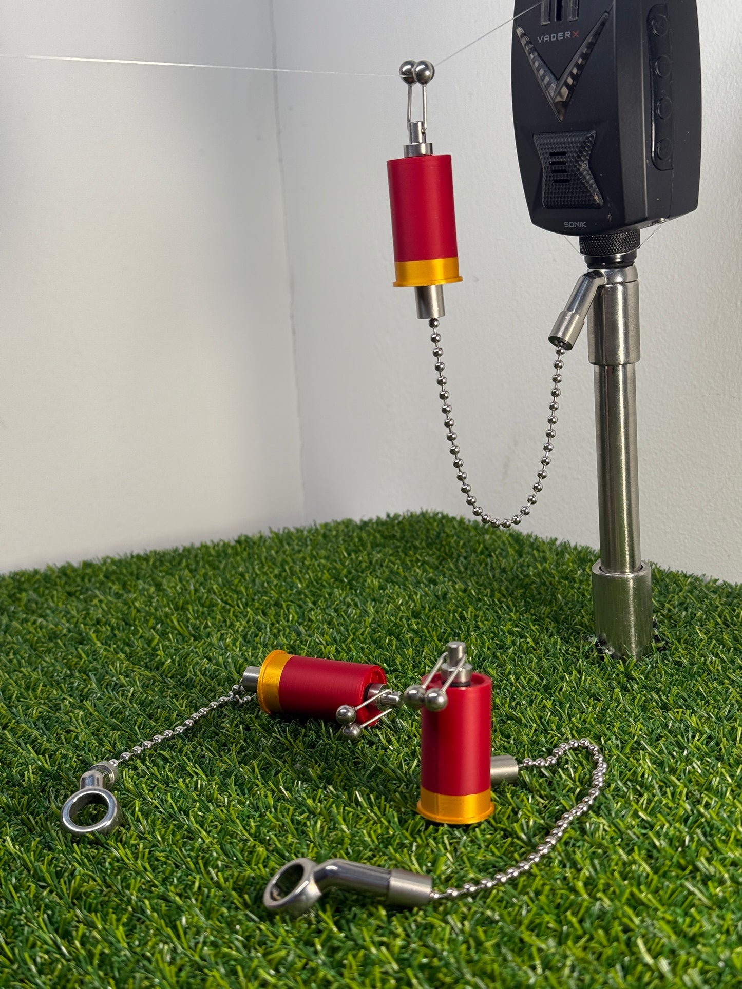 Custom Shotgun Shell Carp Fishing Bobbins Metal Clips Bite Indicators