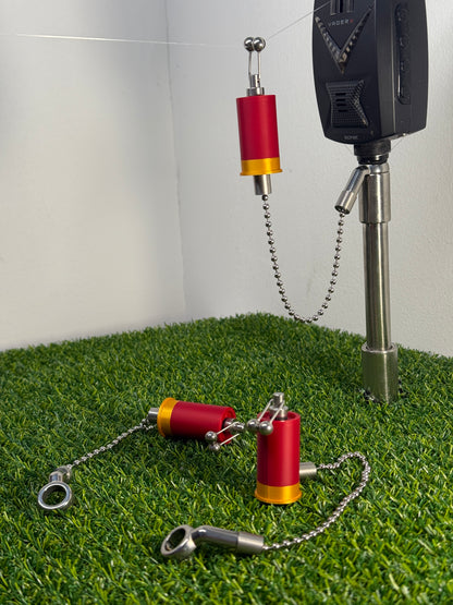 Custom Shotgun Shell Carp Fishing Bobbins Metal Clips Bite Indicators