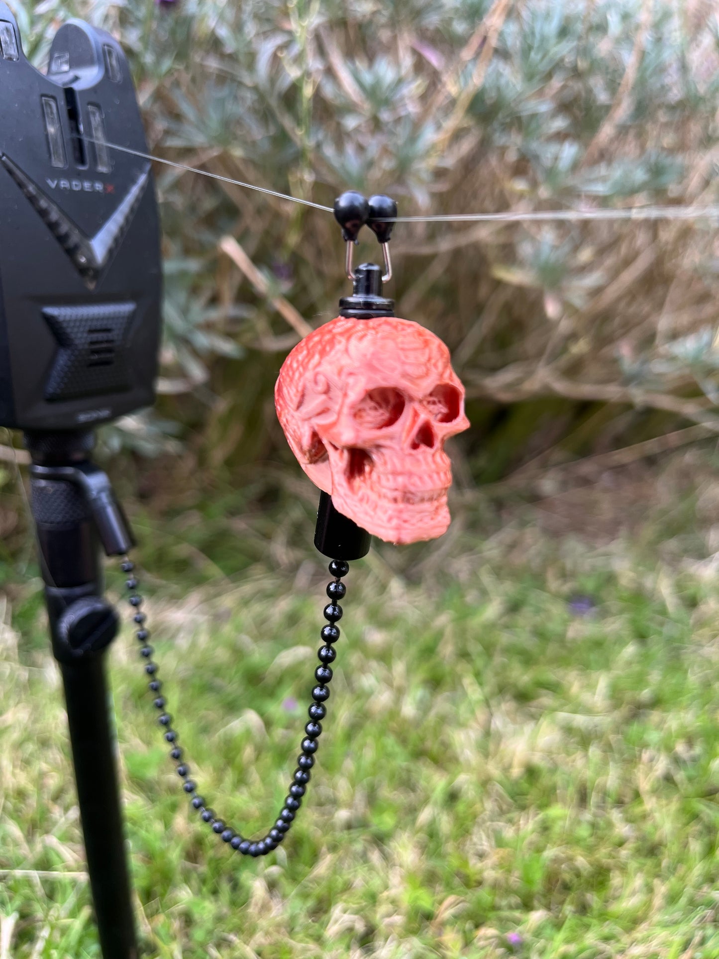 Custom Skull Carp Fishing Bobbins Metal Clips Bite Indicators