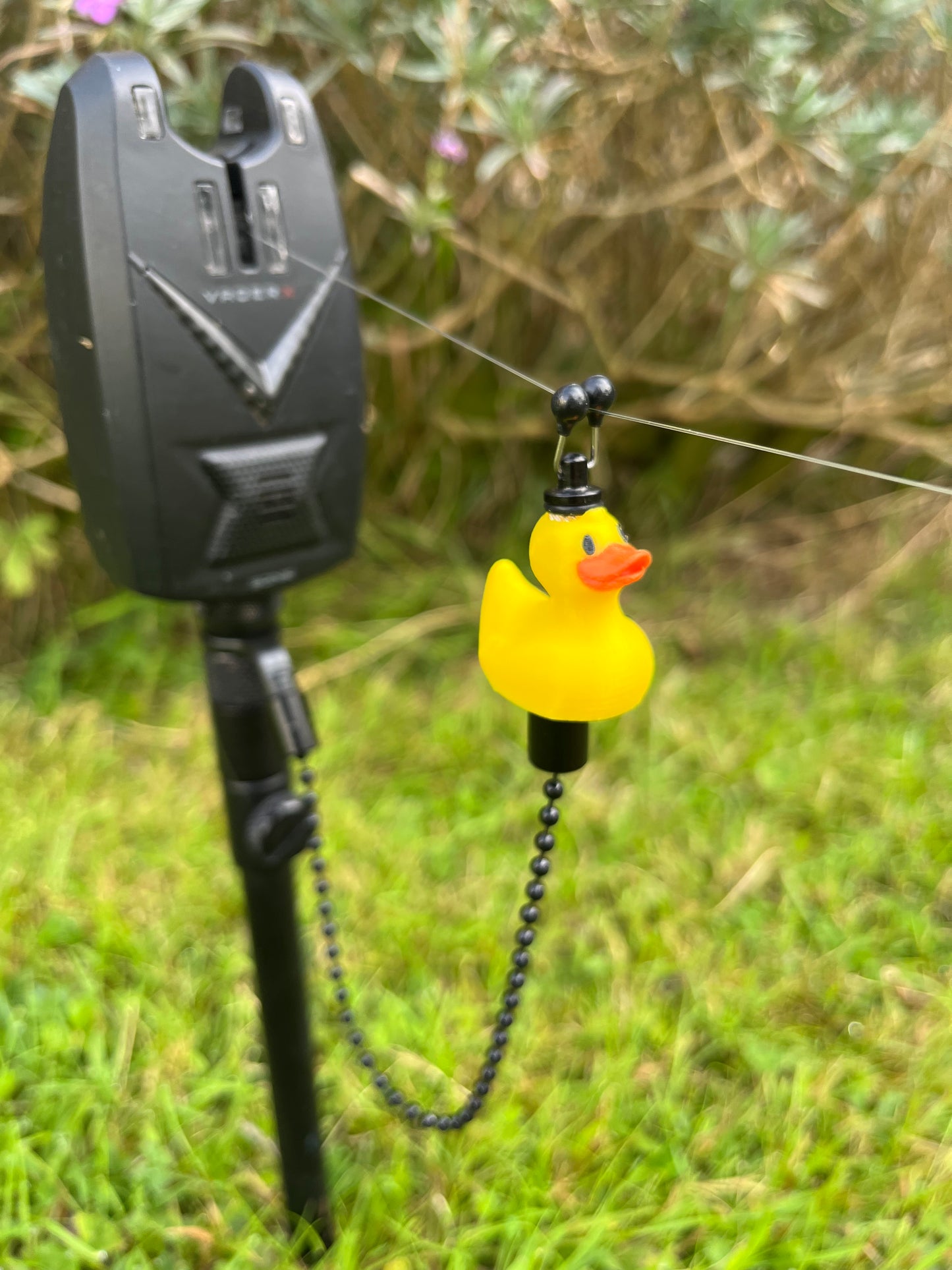 - Supporting Mens Mental Health Charity - Custom Rubber Duck Carp Fishing Bobbins Metal Clips Bite Indicators