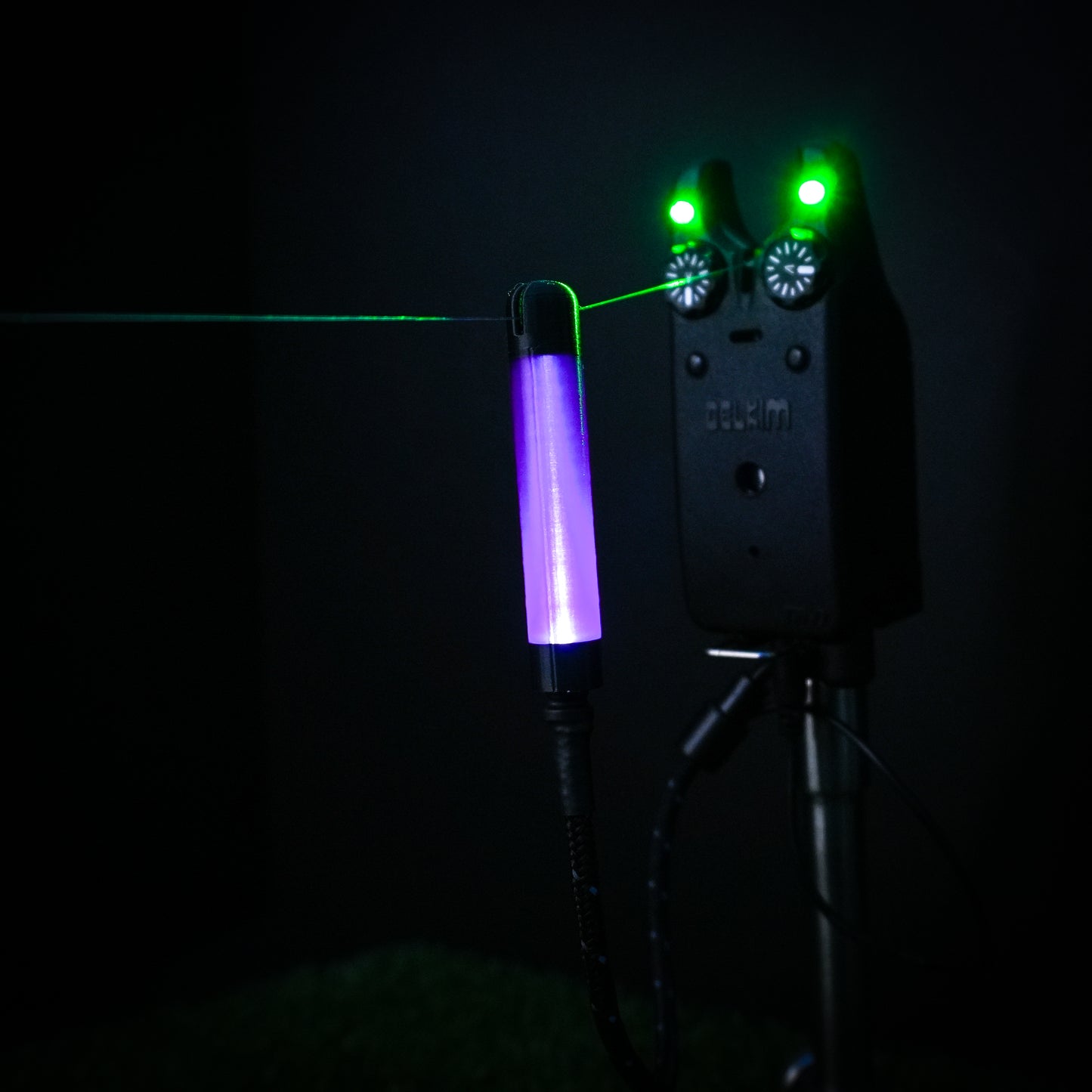 Purple GlowStickz LED Powered Custom Carp Fishing Bobbins