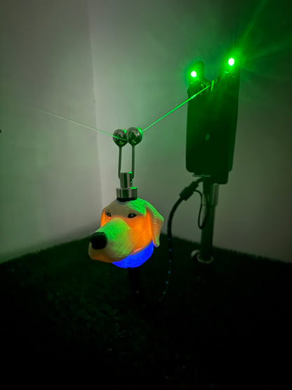 LED Powered Blonde Labrador Custom Carp Fishing Bobbins