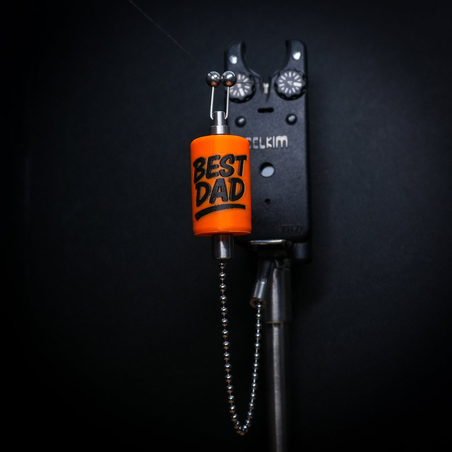Custom Best Dad Orange Carp Stainless Steel Carp Fishing Bobbins