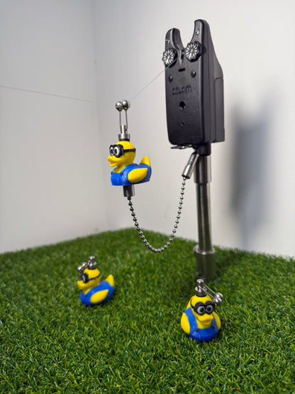 Custom Minion Rubber Ducks Carp Fishing Bobbins Metal Clips Bite Indicators