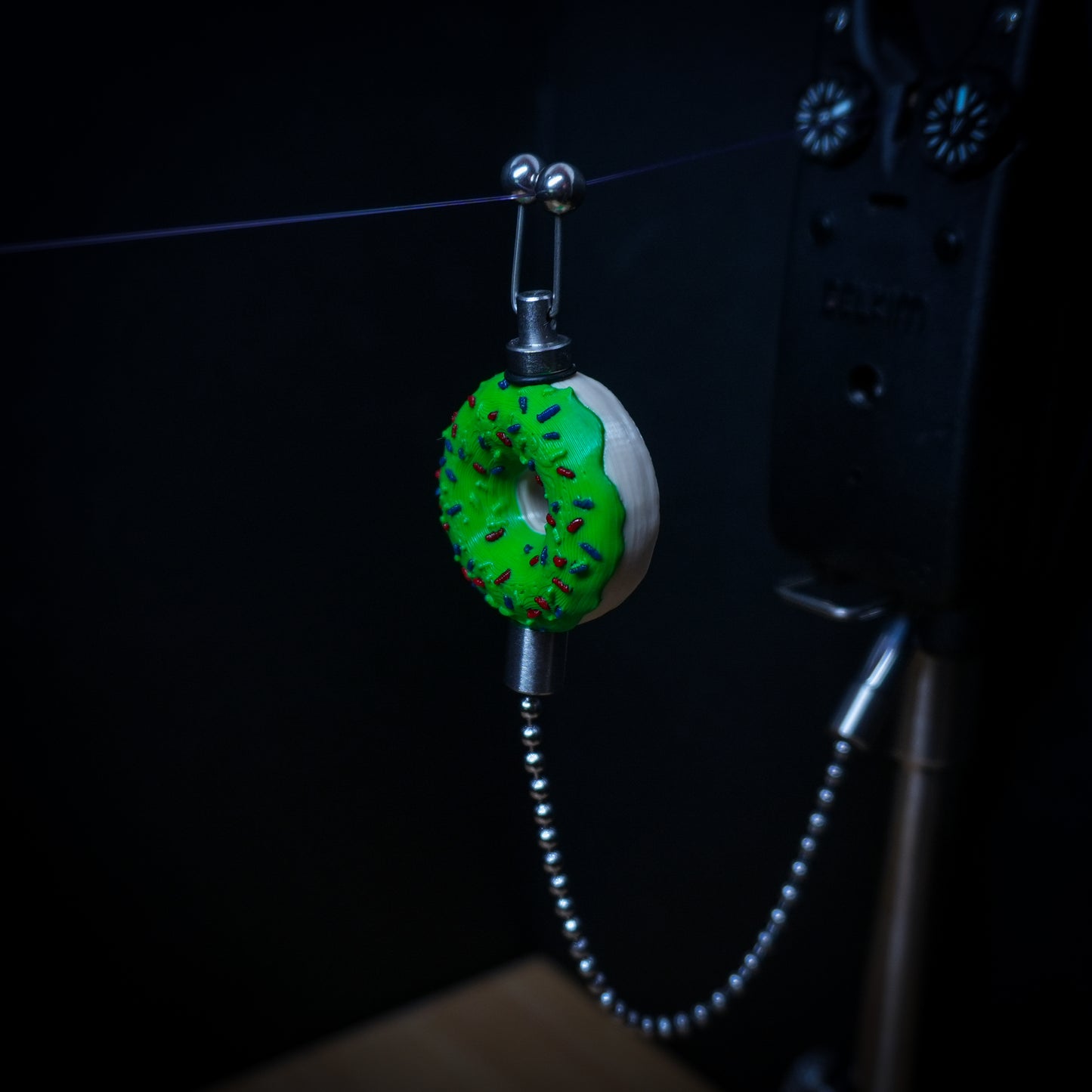 Custom Green Doughnut Carp Fishing Bobbin