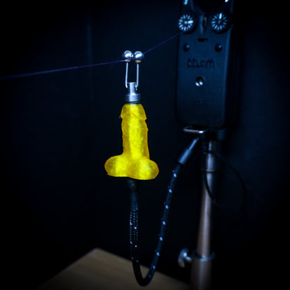 LED Powered Yellow Knobbin Custom Carp Fishing Bobbin