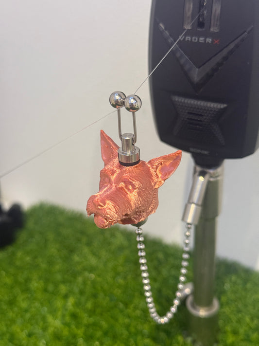 Custom Jack Russell Carp Fishing Bobbins Metal Clips Bite Indicators