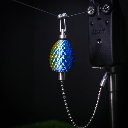 Custom Dragon Egg Carp Fishing Bobbins Metal Clips Bite Indicators