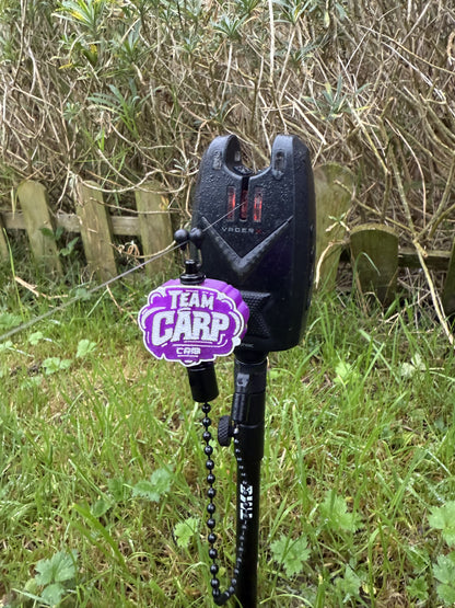 Team Carp Crib Purple Carp Fishing Bobbins Metal Clips Bite Indicators
