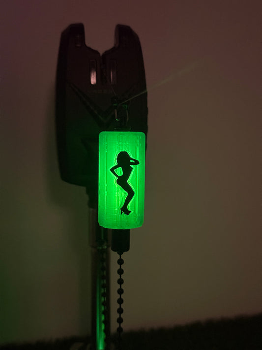 Glow In The Dark Custom Trucker Flap Lady Carp Fishing Bobbin