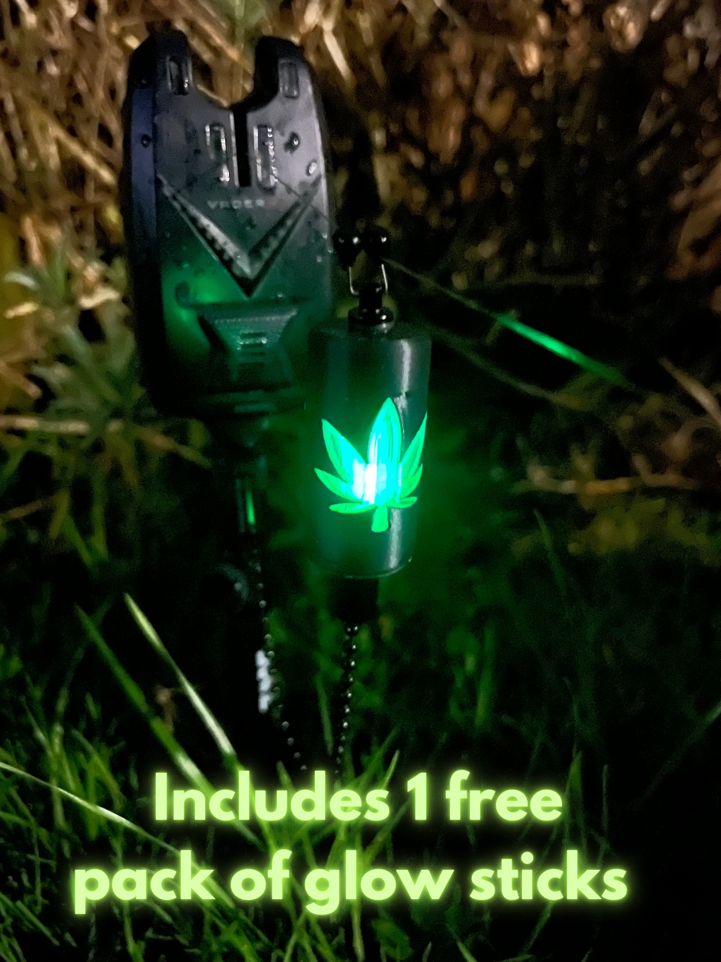 Glow In The Dark Custom 420 Leaf Carp Fishing Bobbins Metal Clips Bite Indicators