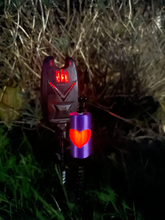 Glow In The Dark Custom Love Heart Carp Fishing Bobbin