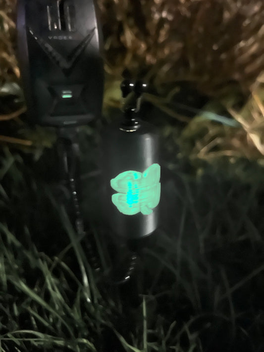 Glow In The Dark Custom Shamrock Carp Fishing Bobbins Metal Clips Bite Indicators