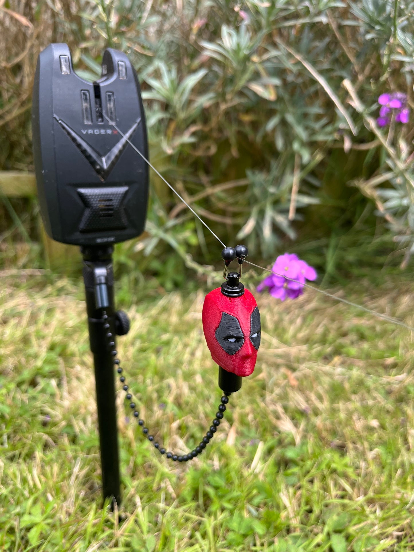 Custom Deadpool Carp Fishing Bobbins Metal Clips Bite Indicators