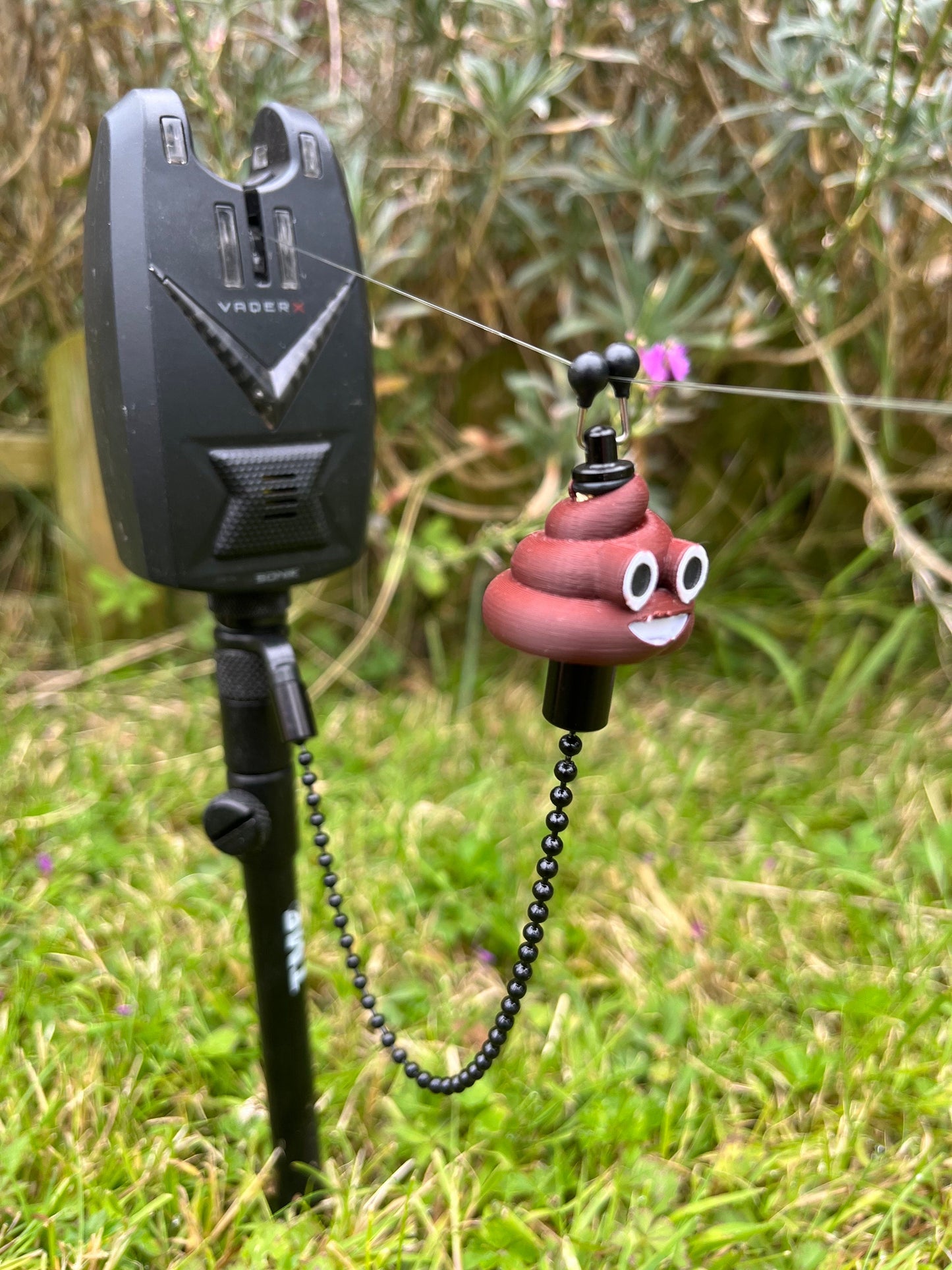 Custom Poop Emoji Carp Fishing Bobbins Metal Clips Bite Indicators