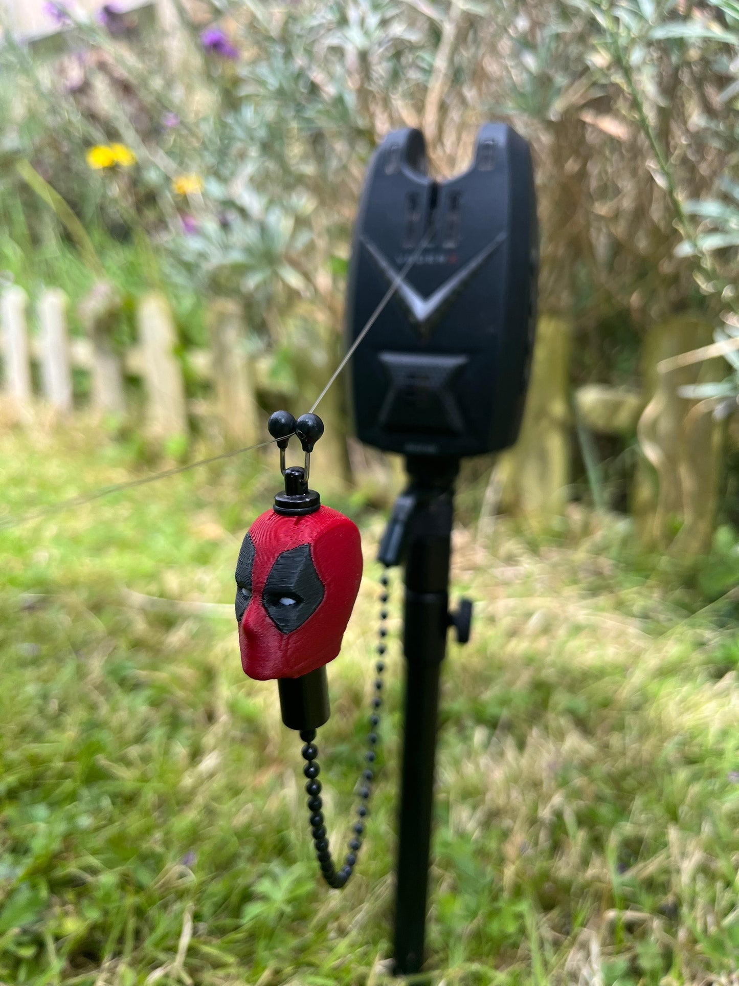 Custom Deadpool Carp Fishing Bobbins Metal Clips Bite Indicators